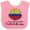 Pink and White, variant on Inktastic I'm So Cute, I Must Be Colombian Sunflower Boys or Girls Baby Bib