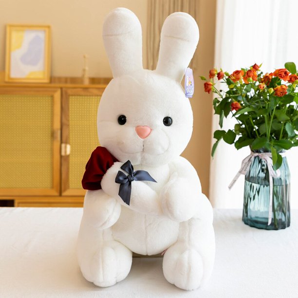 30-60cm Cute Cartoon Animal Doll / Lovely Rose Rabbit Plush Toy / Gift for Friends / Wedding / Valentine's Day Giftwhite50cm Deng Xun unisex