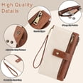 thumbnail image 3 of Beltzy Women's Wallet Large Capacity Double Zip Ladies Card Phone Holder RFID Blocking Wristlet Leather, 3 of 8