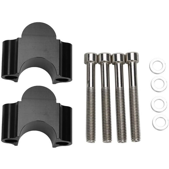 Acouto Guidon Montant, 7/8in Aluminium Guidon Montant Monter Pince 28MM Adaptateur de Hauteur pour Moto ATV (Noir)
