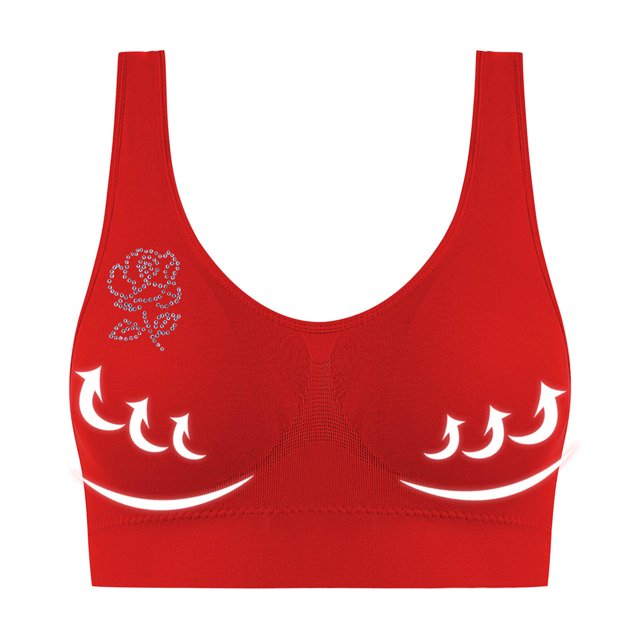 Ladies Traceless Comfortable Wireless Breathable Gathering Bra with Removable Padding for Daily Wear and Sleep