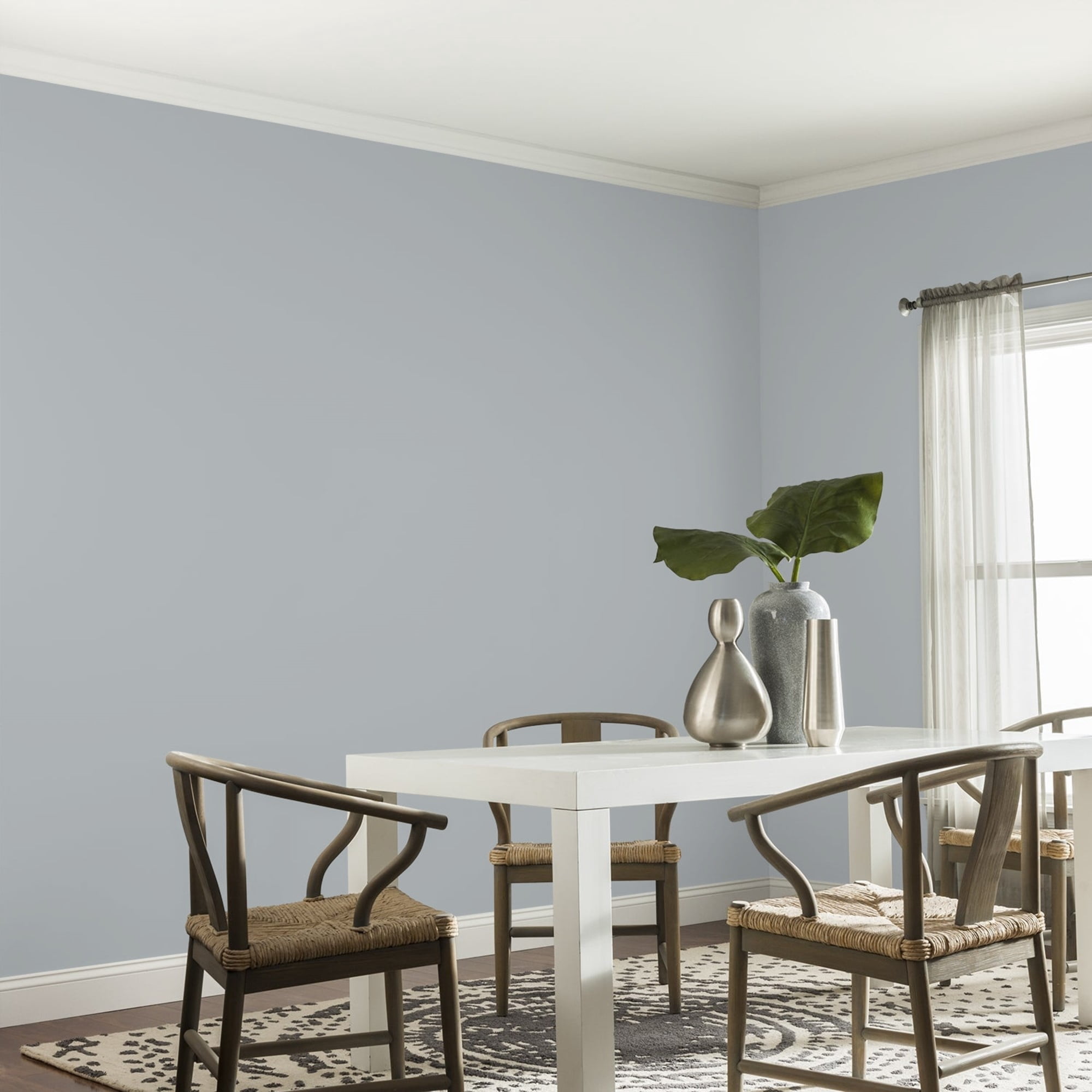 Glidden HEP Stargazer / Gray, Eggshell Interior Paint with Primer, 1 Quart