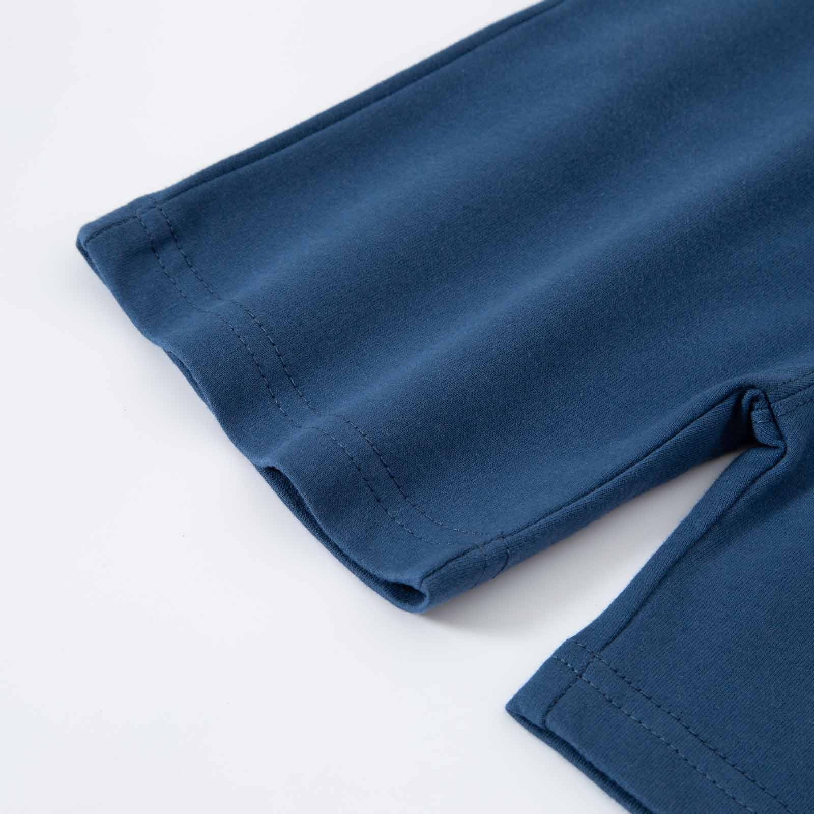 piuwrlz Pants for Kid/Toddler Boy Girls Solid Color Single Piece Short  Trousers Dark Blue Size 4-5Years 