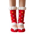 thumbnail image 1 of FhsagQ Socks Men's Socks Sleep Plus Size Christmas Socks Ladies Floor Socks Snow Socks Thick Velvet Home Sleep Socks Carpet Socks in Autumn and Winter Men's Socks Sleep Robe Watermelon Red One Size, 1 of 5