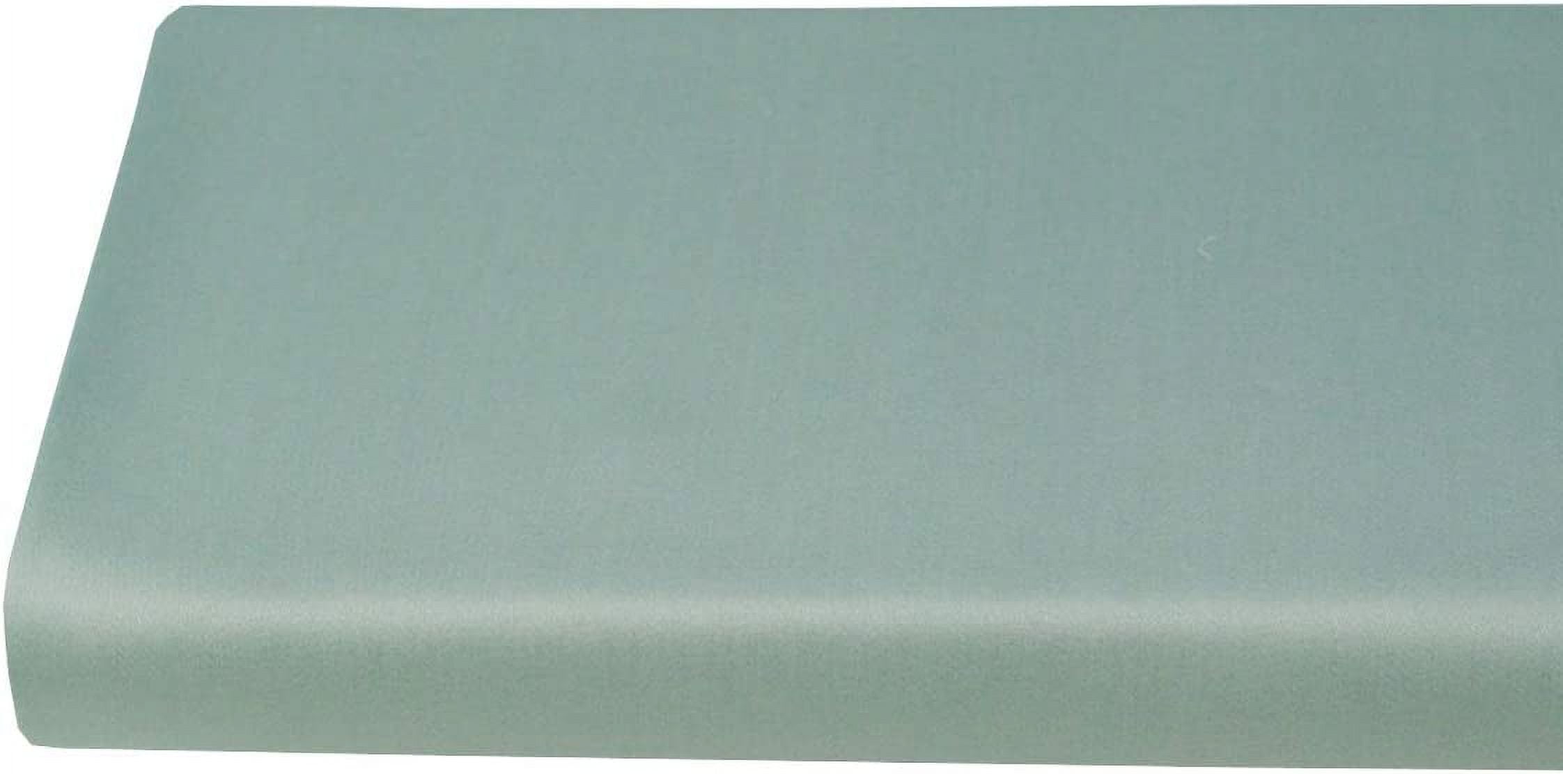 Sheetsnthings Solid 600-Thread-Count, Viscose from Bamboo Queen Size Fitted Sheet, Sea