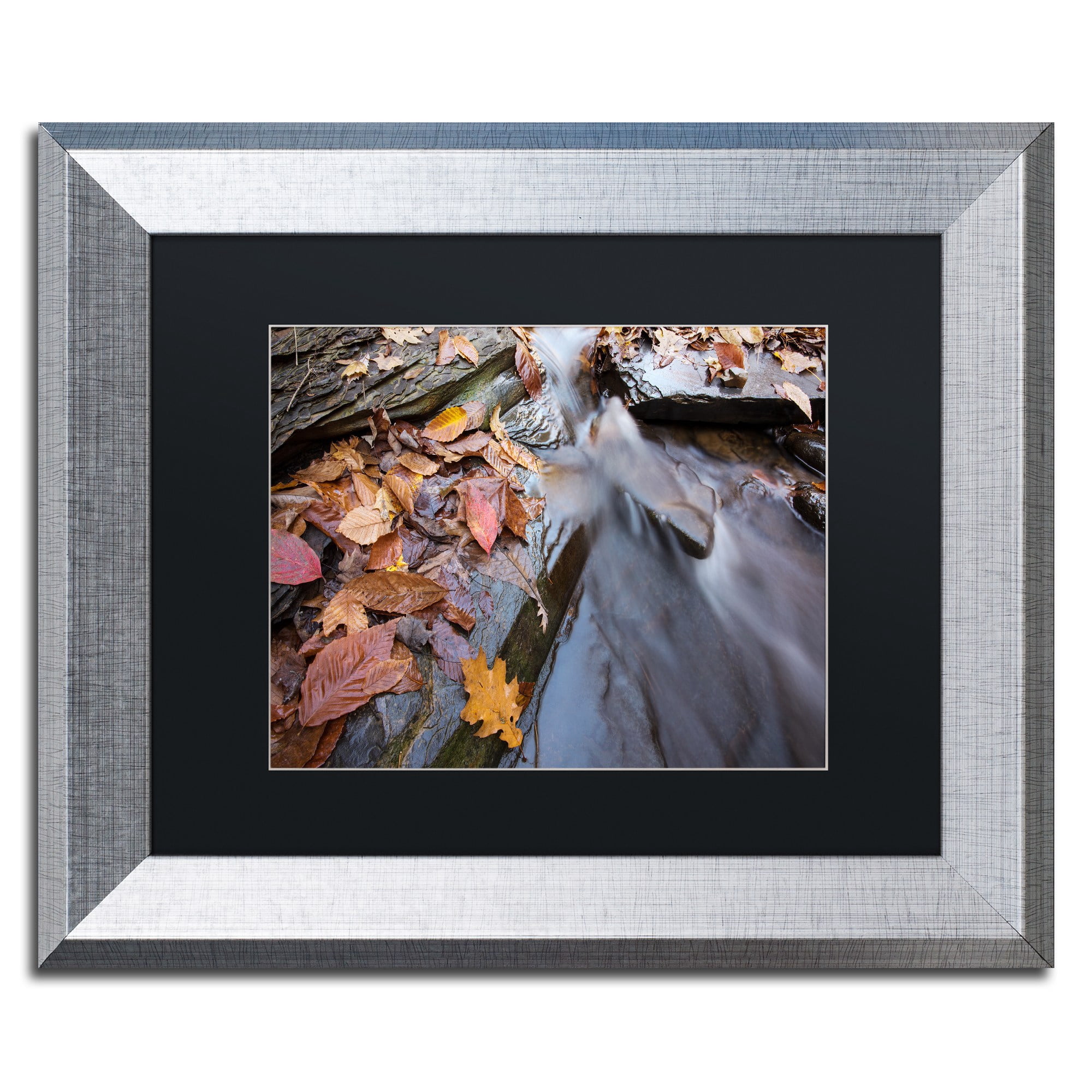 Trademark Fine Art "Chance Creek 1" Canvas Art by Jason Shaffer, Black Matte, Silver Frame