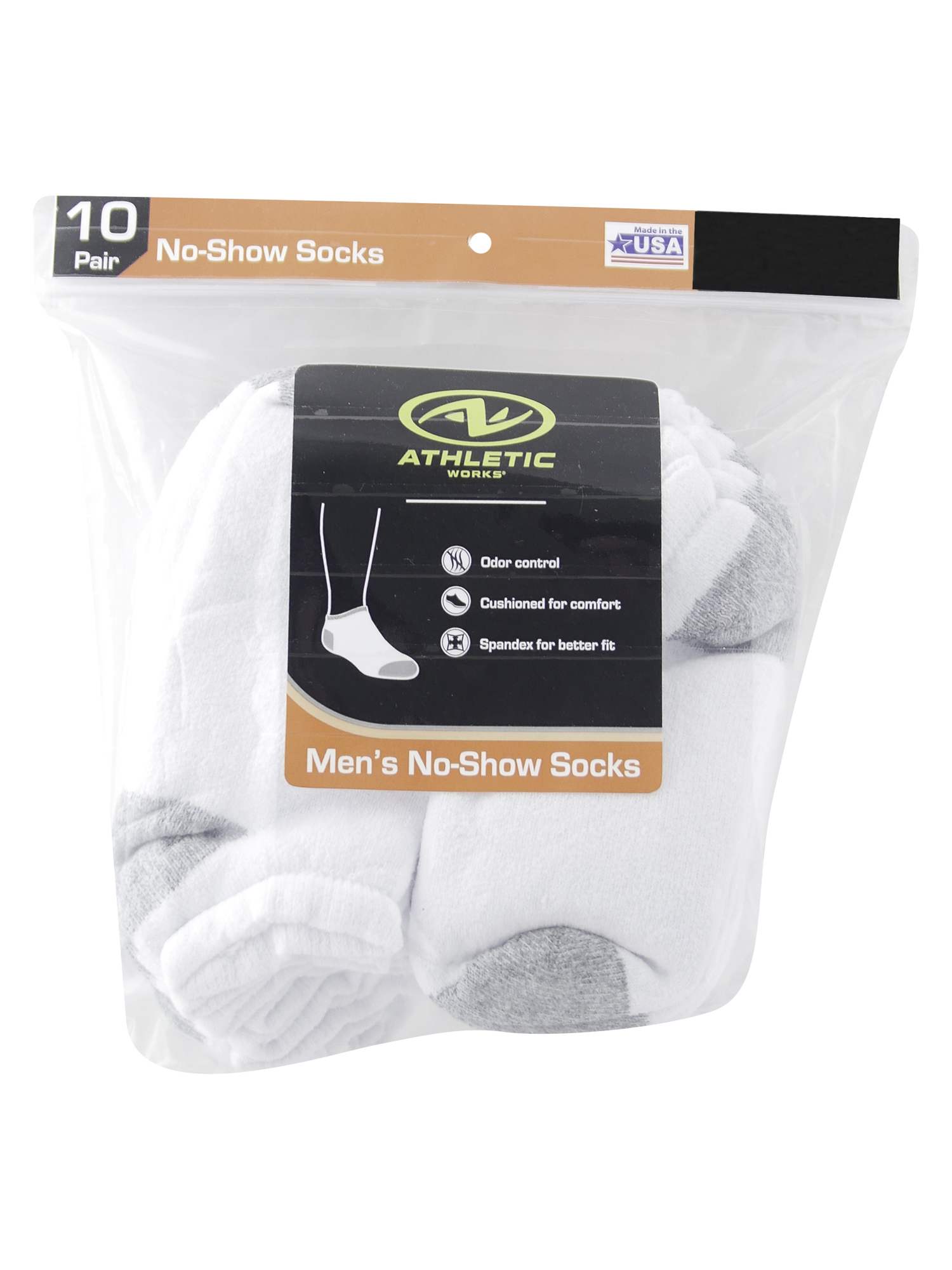 Men's No Show Socks 10 Pack - image 3 of 3