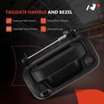 thumbnail image 4 of A-Premium Tailgate Rebuild Kit Compatible with Ford F-150 2009-2014, Rear Tailgate Parts Plastic Handle Bezel Latch Bracket Rod Clips Cable Bushing Hinge Bolts (Pack of 34), 4 of 6