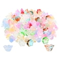 thumbnail image 4 of MOVTOTOP Flower Shaped Glass Beads for Jewelry Making Assorted Color with Hanging Hole Design 100pcs, 4 of 7