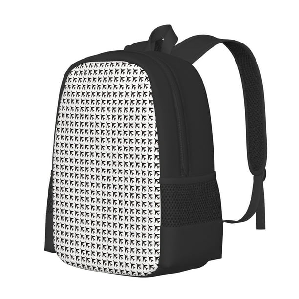 Easygdp Airplane Mochila de Gran Capacidad Minimalista Ideal para Escuela, Viajes y Uso Diario