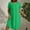 Green#123, variant on Wowcloth Women's Fashion Temperament Solid Color Short Sleeve Square Neck Cake Dress
