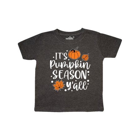 

Inktastic Thanksgiving It s Pumpkin Season Y all with Fall Leaves Gift Toddler Boy or Toddler Girl T-Shirt