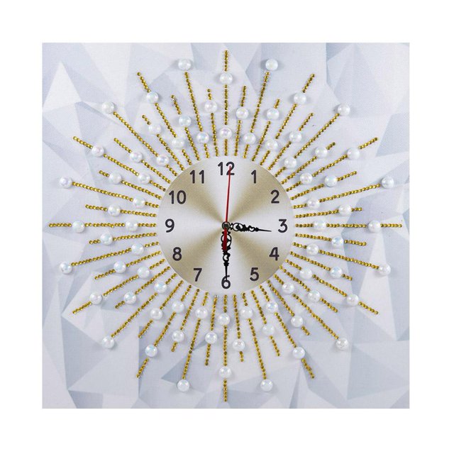 DIY en Forma Especial Reloj Pared Manualidades Pared DZ081 Dorado 35X35cm Reloj en Forma Especial