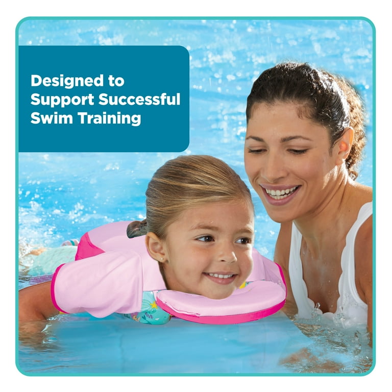 SwimSchool Pink Mermaid Swim Trainer Vest for Kids with Collar,  Medium-Large, Ages 4-6 Years, Unisex - Walmart.com