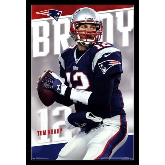 New England Patriots - T Brady 14 Laminated & Framed Poster Print (24 x 36)