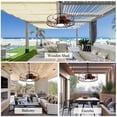 thumbnail image 5 of Chords Attic 24" 5-Blade Outdoor/Indoor Reversible Smart Ceiling Fan with LED Lights and Remote Control Included, 5 of 14