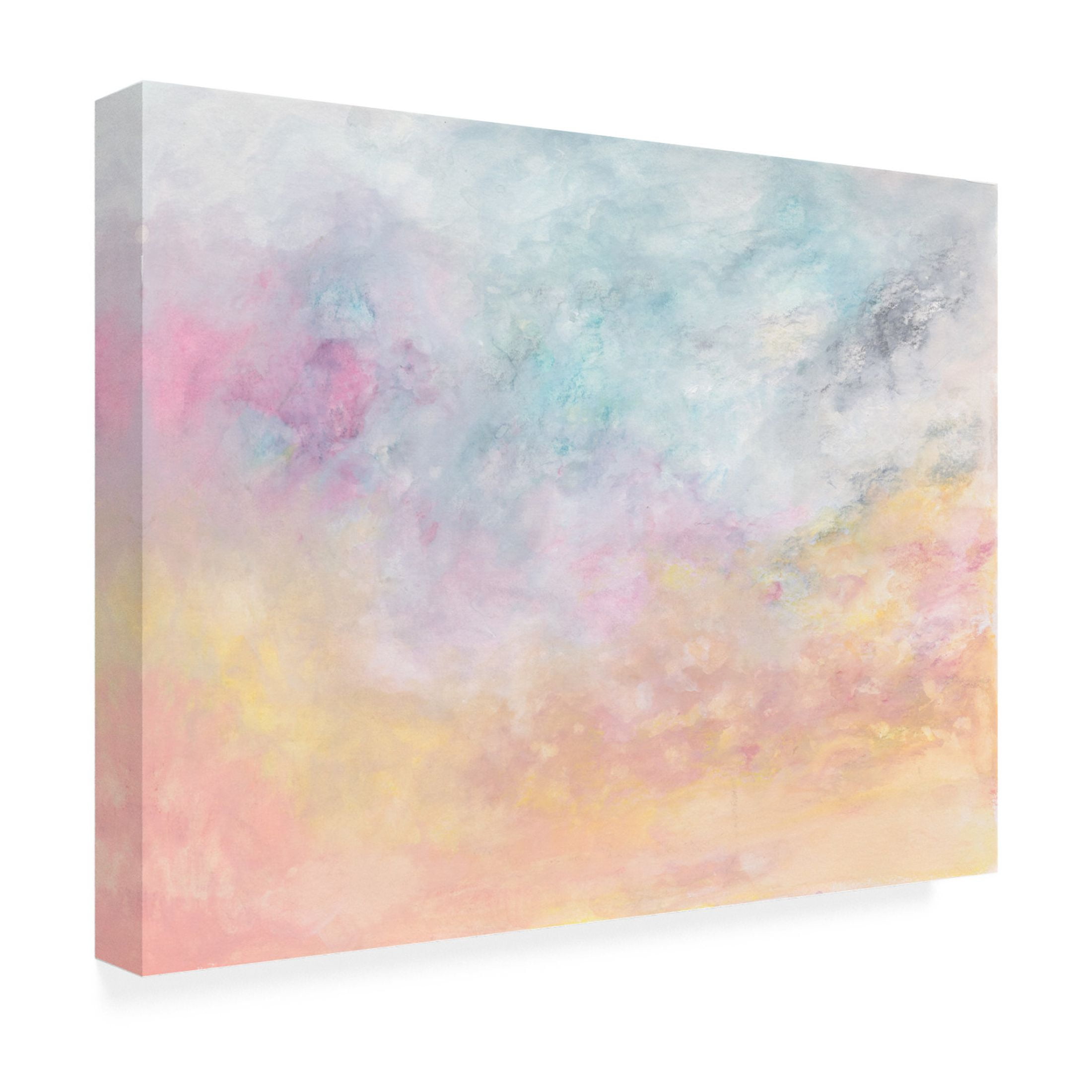 Canvas Wall Art - Ellen Kossoff 'Clouds And Sea 2' Wall Art for Living Room, Bedroom, or Office Décor by Trademark Fine Art - 19 x 14 Inches