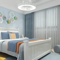 thumbnail image 4 of Gymax Indoor 23 inch Flush Mount Starry Sky Ceiling Fan w/ LED Light & Remote Control, 4 of 10