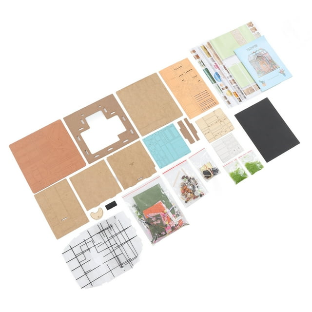 Kit de Casa de Muñecas en Miniatura de Bricolaje, 1:24 Escala Fácil de Ensamblar Rompecabeza de Muñeca Juguete Múltiple Hermosa Práctica para Fiesta para la Fiesta
