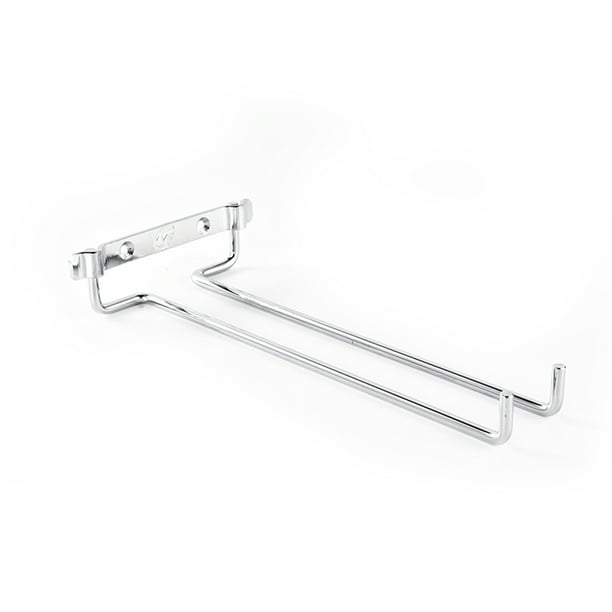 Soporte para Copas de Un Riel, Soporte para Copas de Vidrio de Hierro Montado en la Pared de Una Sola, Estantes para Copas de Vino, Estante de Almacenamiento para Cocina,