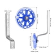 thumbnail image 5 of Heavy Duty Rear Training Wheels, Universal Fit for Kids Bikes with Single Speed Bicycle Compatibility Ensuring Safe And Stable Learning, Easy Installation Removal for Road Exercise, 5 of 5
