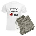 thumbnail image 6 of CafePress - Someone In California Men's Light Pajamas - Men's Light Loose Fit Cotton Pajama Set, 6 of 7