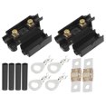 thumbnail image 1 of Kit de portafusibles ANS para sistema de batería dual, portafusibles ANS, fusible de 70 amperios, terminales de tubo, funda termorretráctil precortada, plástico, negro, 2 juegos, 1 of 1