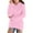 Pink, variant on Ruyang Girls Fleece Hoodie Y2K Trendy Fuzzy Pullover Sweatshirt Kids Fall Winter Warm Furry Plain Hooded Sweater Pocket