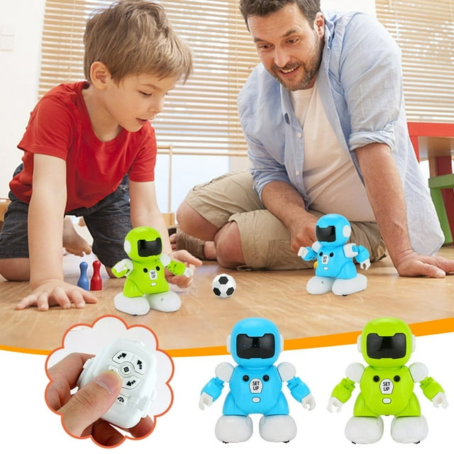 HLONK Jouets Robots pour Enfants Compétition de Soccer Robot Télécommandé RC Jouet Robot pour Enfants 2.4 g Multifonction Intelligent Intelligent Jouet de Soccer pour Garçons et Filles (2 R)