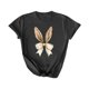 thumbnail image 1 of Mujeres Pantalones Cortos de Manga Corta Impresa Floral Cuello Redondo Superior / Camisa Poliéster, Blusa Casual de Moda para el Uso Diario Del Hogar, 1 of 5