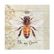 Canvas Wall Art - Cora Niele 'Queen Bee' Wall Art for Living Room, Bedroom, or Office Décor by Trademark Fine Art - 24 x 24 Inches