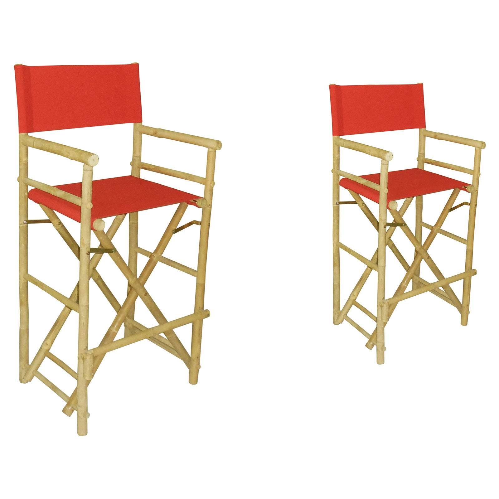 Phat Tommy Foldable Tall Directors Chairs Set of 2