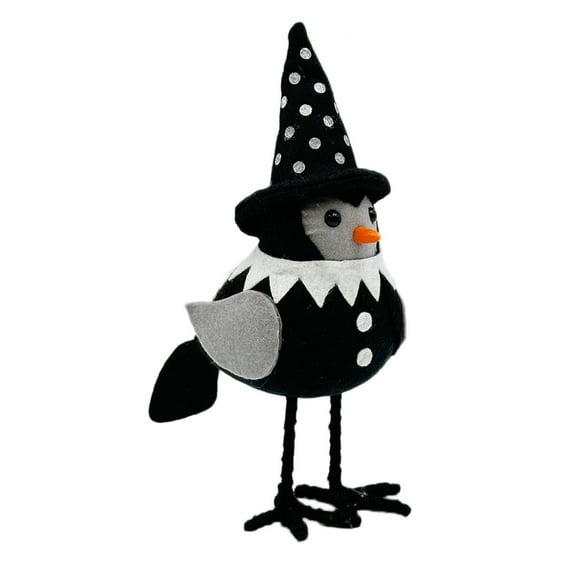 TOPRenddon Halloween Table Decorations Birds, Halloween Standing Bird Figurine Handmade Ornaments, Cute Fabric Halloween Birds Figurine Featherly Halloween Ornaments Tabletop Decor for Home Indoor