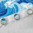 thumbnail image 4 of Castle Fairy Japanese Style Black Out Curtains,Ocean Waves Curtains Pack of 2 (42x63 Each), 4 of 6