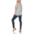 thumbnail image 3 of White Mark Women's Cold Shoulder Lace Neck Top, 3 of 4