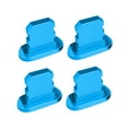 thumbnail image 1 of Methold 4Pcs Mobile Phone Stopper Dust Proof USB Protection Anti-dust Cap Micro Charging Port Replacement for 13/Mini/Pro/Pro Max Cables de audio/vídeo Cielo azul, 1 of 4