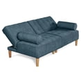 thumbnail image 4 of Sofá Cama con Portavasos de Velvet Olivo Makora Modelo Zambroni, 4 of 8