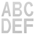 thumbnail image 3 of Miangastore Address Letters Silver 6Pcs 3.03X1.73X0.04In Stainless Steel, 3 of 8