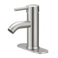 thumbnail image 1 of Grifo de baño VOTON de níquel cepillado monomando, 1 of 7
