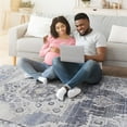 thumbnail image 6 of 2X8ft Retro Medallion Runner Rug,Modern Long Soft Entryway Kitchen Accent Carpet, 6 of 7