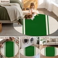 thumbnail image 5 of Round Rugs 3Ft, Green Vintage Round Area Rug Washable Indoor Throw Carpet, Geometric Stripes Simple Lines Small Non Slip Circle Rug for Bedroom Living Room Home Decor Aesthetic, 5 of 8