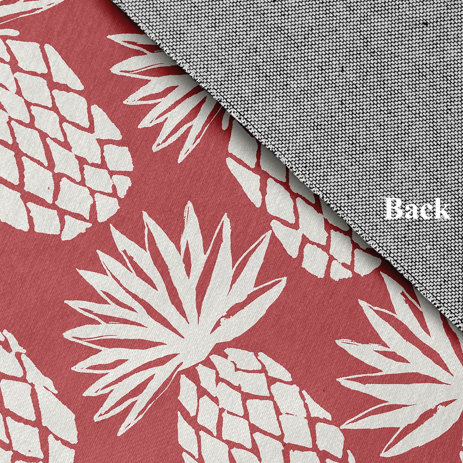 Simply Daisy 2' x 3' Pineapple Pattern Chenille Rug, Ligonberry Red