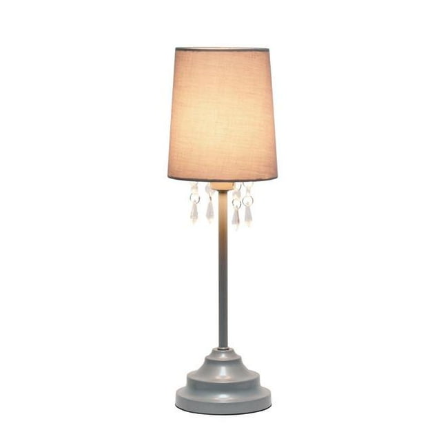 Lampe de Table en Perles Acryliques & 44; Gris