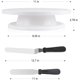 thumbnail image 2 of Suministros para el kit de decoración de pasteles con plato giratorio para pasteles Xemadio HMHZ1643, 2 of 7