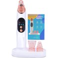 thumbnail image 1 of Blackhead Pore Vacuum Cleaner Remover, Usb Rechargeable Blackhead Extractor Tool Set With 4 Different Powerful Suction Probes, Battery Display For Women & Men All Skin, 1 of 7