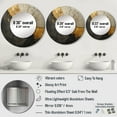 thumbnail image 4 of Designart "Adorned Gold And Black Pottery" Abstract Spirals Rund Mirror For Wall Decor - Large Black Round Print Mirror - Round Modern Mirror - Wall Mounted Round Large Mirror - 23" x 23", 4 of 6