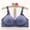 Blue, variant on CALAFEBILA Push up Bra for Ladies Casual Plus Size Adjustable Bra Strap No Pad Bra Cotton Bralette Full Cup Bra Everyday Bra Underwear