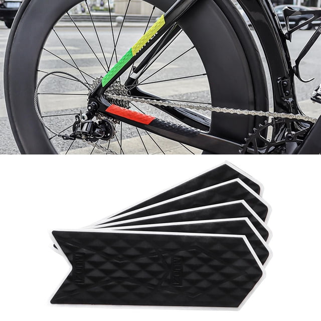 5 uds Protector de Marco de Bicicleta Cola Pegatina Resistente al Desgaste S