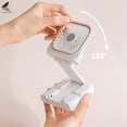thumbnail image 5 of PULLIMORE Necklace Mini Fan Hands-Free Portable Fan USB 3 Speeds, Folding Electric Cooling Fan Handheld Fan (Pink), 5 of 8