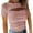 Pink Tight Hollow Out Shirts B, variant on Olyvenn Women's Trendy Tight Hollow Out Shirts Flash Pick Short Sleeve Tees Trendy Solid Tops Crew Neck Shirts Slim Fit Flowy Casual Blouse Dressy Women 2023 Fashion Summer Pink 12